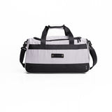 Flatlay 1234 Ripstop Duffle Bag in slate grey and black, front view