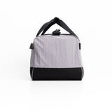Flatlay 1234 Ripstop Duffle Bag in slate grey and black, front view