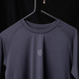 WN'23 Established Tee in charcoal gray on hanger, front view showing small logo