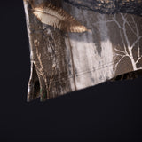 FA'23 Rocker Cutoff in grey/brown, fabric detail closeup showing texture and weave