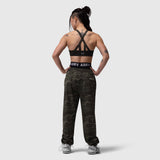 W036 Ripstop Relaxed Track Pant in Dark Camo, back view on model