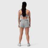 Tetra-Lite Linerless Short in Slate Grey, back view on model