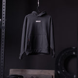Flatlay Tech-Terry Zip Pocket Hoodie in black, front view