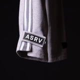 SP'22 Tearaway Jogger in grey with ASRV label detail on sleeve