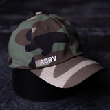 flatlay WN'22 Water-Resistant Cinch Hat in desert camouflage, top view