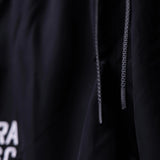 SP'22 Vintage 5" Training Short in black, detail shot of drawstring and fabric texture