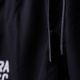 SP'22 Vintage 5" Training Short in black, detail shot of drawstring and fabric