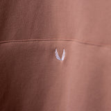 Tech Terry Eagle Hoodie detail shot showing embroidered eagle logo on fabric