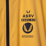 SM'24 Track Jacket in yellow with black trim, front detail showing ASRV logo and branding