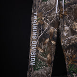 flatlay FA'23 Training Division Jogger in realtree camo print, front view