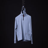 WN'22 Thermal Training Hoodie in light blue, displayed on invisible mannequin against dark background