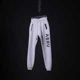 flatlay WN'19 RainPlus® jogger in light grey with ASRU branding, front view