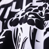 SM'23 Long-sleeve Jersey in black and white, fabric detail closeup