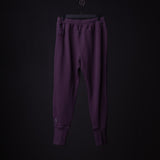 flatlay WN'23 Tech Terry High Rib Jogger in deep purple, front view