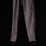 WN'20 Terry Relaxed Jogger in charcoal gray, front view detail of legs and ankle cuffs