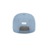 flatlay New Era 9Forty A-Frame Hat in light sky blue, back view