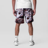 Towel Terry Relaxed Short in Realtree Aspect camo print, back view on model
