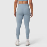 W002 LYCRA® ADAPTIV Legging in light sky, rear view on model