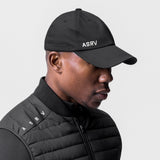 SilverPlus™ Cinch Hat in black, worn by model in side profile view