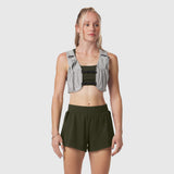 1080 Run Pack in Slate Grey, frontal view on model