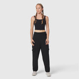 Tetra-Lite® Cargo City Pant in black, worn by model standing against white background