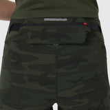 LYCRA® 3-in-1 Biker Short in Dark Camo worn by model, back view
