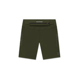 flatlay LYCRA® 3-in-1 Biker Short in olive, front view