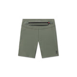 flatlay LYCRA® 3-in-1 Biker Short in sage, front view