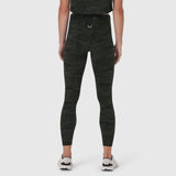 W030 LYCRA® 3-in-1 Legging in Dark Camo, back view on model