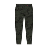 Flatlay of W030 LYCRA® 3-in-1 Legging in dark camo, front view
