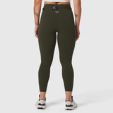 W030 LYCRA® 3-in-1 Legging in olive, back view on model