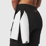 Tetra-Lite Cargo High Rib Jogger in black with white towel, rear view