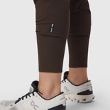 W032 Tetra-Lite Cargo High Rib Jogger in Dark Earth, worn with sneakers, lower body view