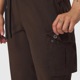 Tetra-Lite® Cargo High Rib Jogger in Dark Earth, worn with cargo pocket detail visible