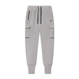 flatlay Tetra-Lite Cargo High Rib Jogger in slate grey, front view