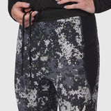 Lycra Ribbed Running Tight in pixel camo worn by model, waist-down view