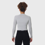 LYCRA® ADAPTIV baselayer longsleeve in slate grey, back view on model