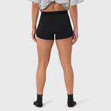 Black LYCRA® ADAPTIV Briefs worn by model, back view