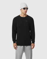 1112. Tech-Waffle™ Longsleeve - Black