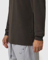 1112. Tech-Waffle™ Longsleeve - Dark Earth