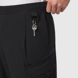 Tetra-Lite® Cargo City Pant in black, worn with key attached to side pocket loop