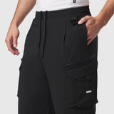 Tetra-Lite® Cargo City Pant in black, modeled from waist down showing front pockets and cargo details