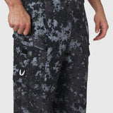 Tetra-Lite® Cargo City Pant in pixel camo worn by model, side view