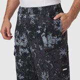 Tetra-Lite Cargo City Pant in pixel camo worn by model, front view with hand in pocket