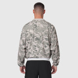 Tetra-Lite Blade Collar Zip Jacket in digital camo, back view on model