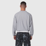 Tetra-Lite Blade Collar Zip Jacket in slate grey, worn by model from back view