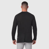 Polartec® Delta Longsleeve in black, back view on model
