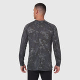 Polartec® Delta Longsleeve in pixel camo, rear view on model