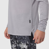 Polartec® Delta Longsleeve in slate grey worn by model, side view