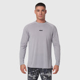 Polartec® Delta Longsleeve in slate grey worn by male model, front view